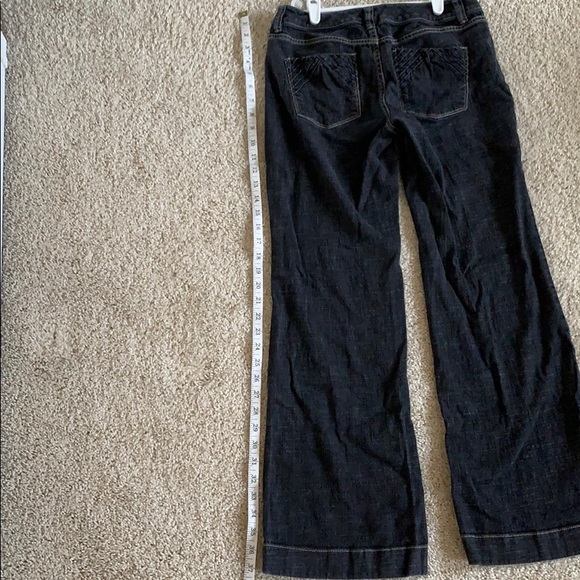 B2GOFREE 🍭WHBM Black Trouser Jeans Sz 2S - Picture 3 of 7